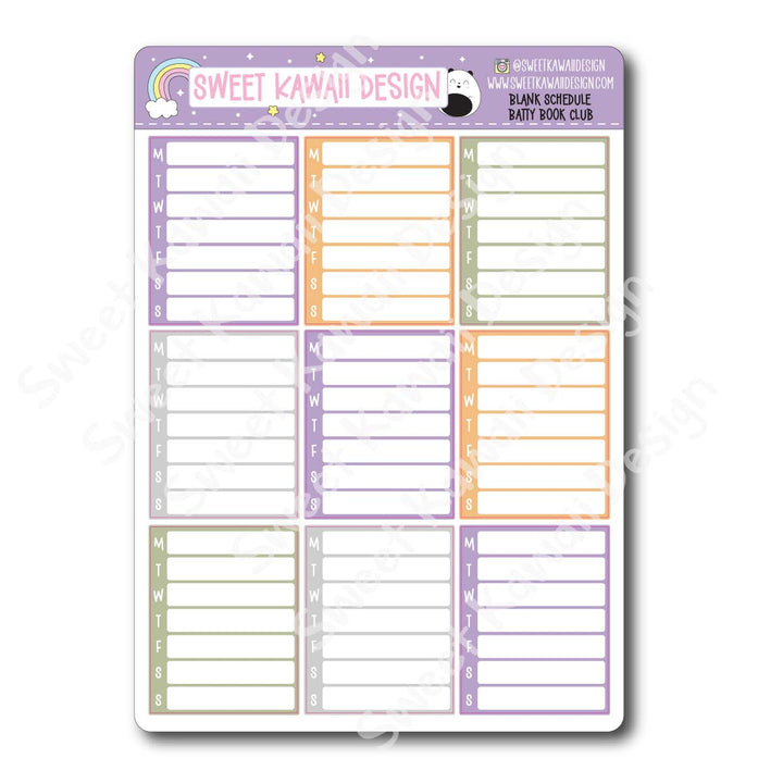 Two Dollar Basics - Batty Book Club - Options Available