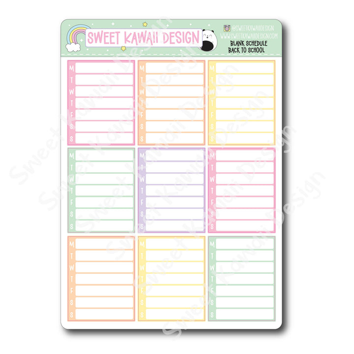 Two Dollar Basics - Back to School - Options Available