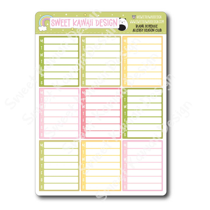 Two Dollar Basics - Allergy Season Club - Options Available