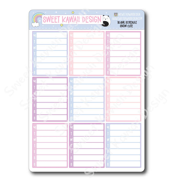 Two Dollar Basics - Snow Cute - Options Available