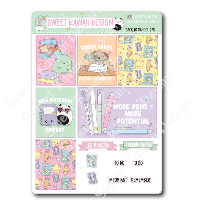 Weekly Kit - Back to School - SIZE OPTIONS AVAILABLE
