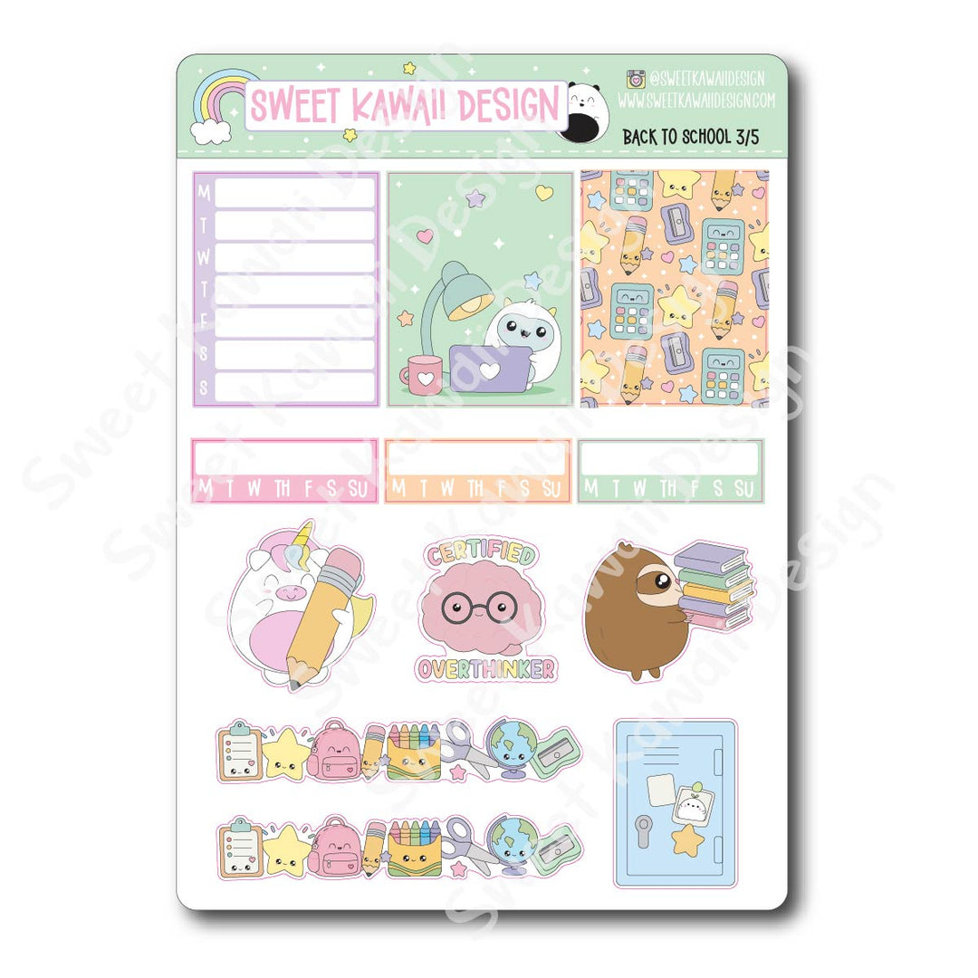 Weekly Kit - Back to School - SIZE OPTIONS AVAILABLE