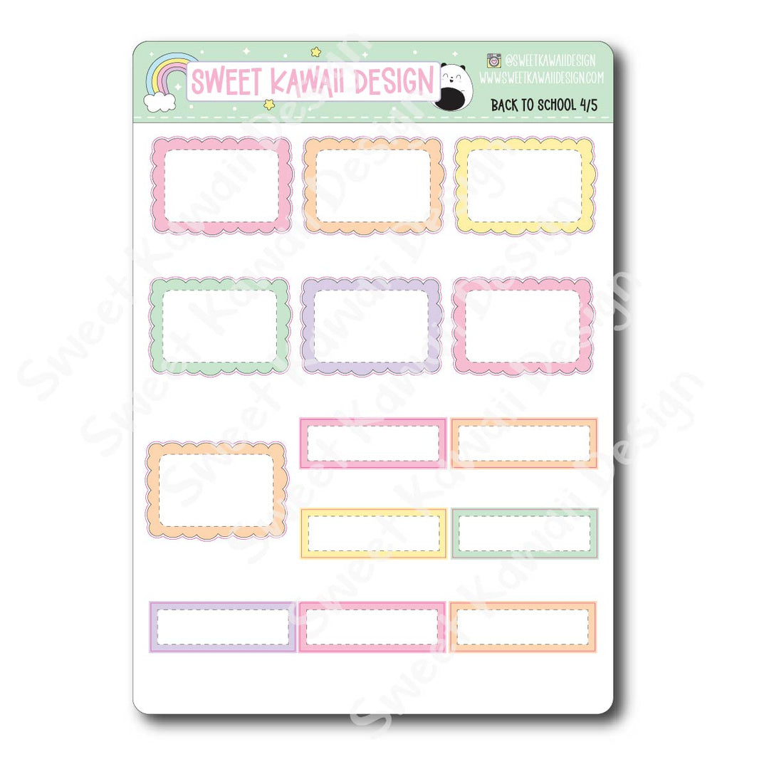 Weekly Kit - Back to School - SIZE OPTIONS AVAILABLE