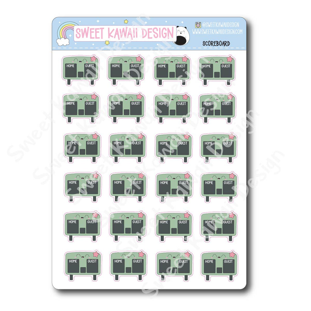 Kawaii Scoreboard Stickers