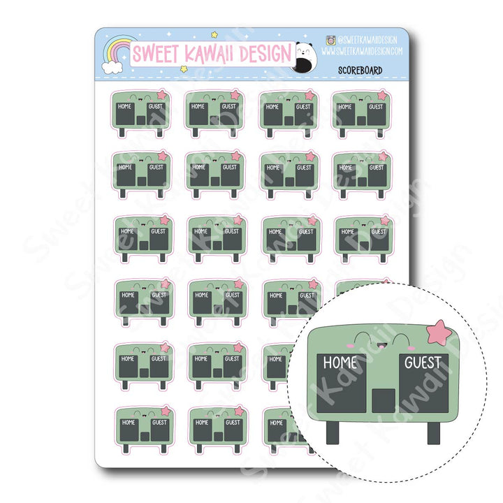 Kawaii Scoreboard Stickers