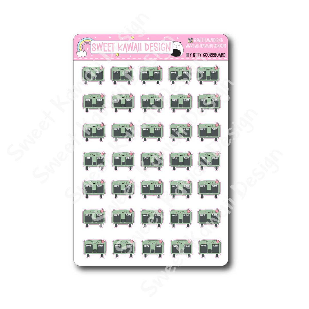 Kawaii Scoreboard Stickers