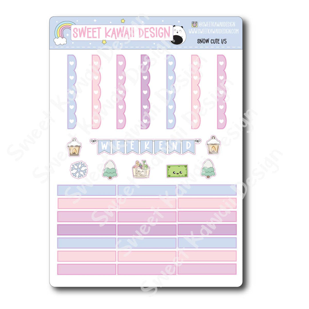 Weekly Kit - Snow Cute - SIZE OPTIONS AVAILABLE