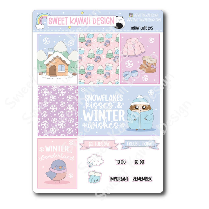 Weekly Kit - Snow Cute - SIZE OPTIONS AVAILABLE
