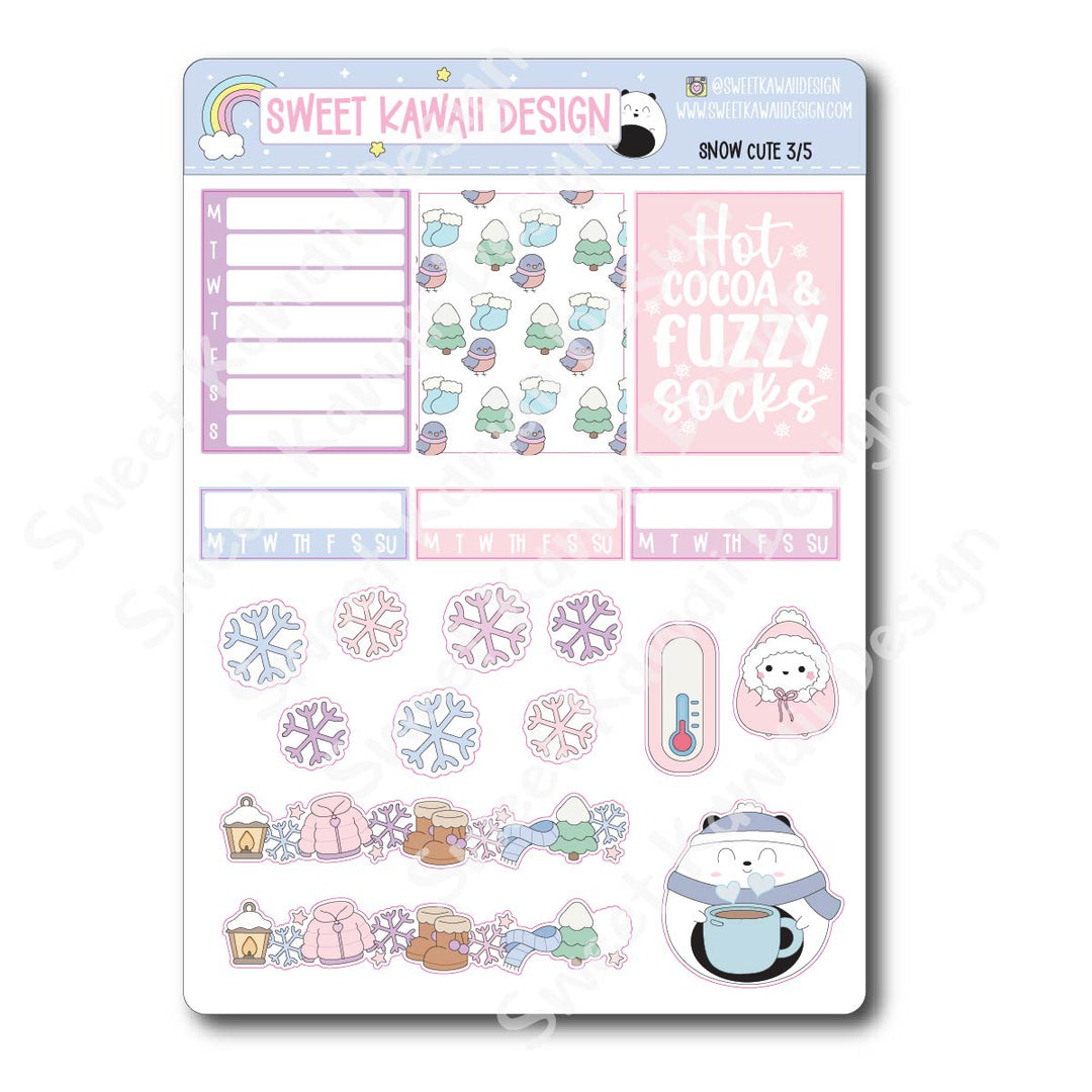 Weekly Kit - Snow Cute - SIZE OPTIONS AVAILABLE