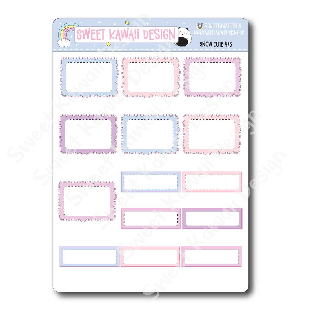 Weekly Kit - Snow Cute - SIZE OPTIONS AVAILABLE