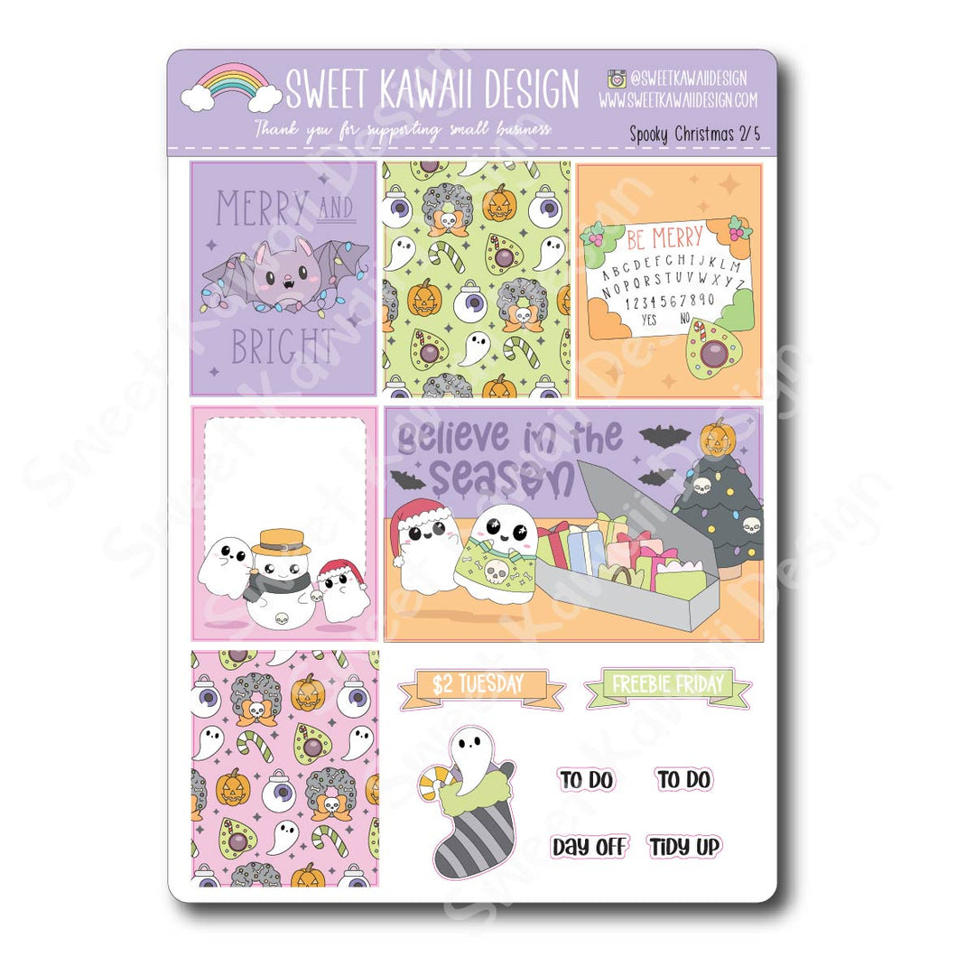 Weekly Kit  - Spooky Christmas - SIZE OPTIONS AVAILABLE