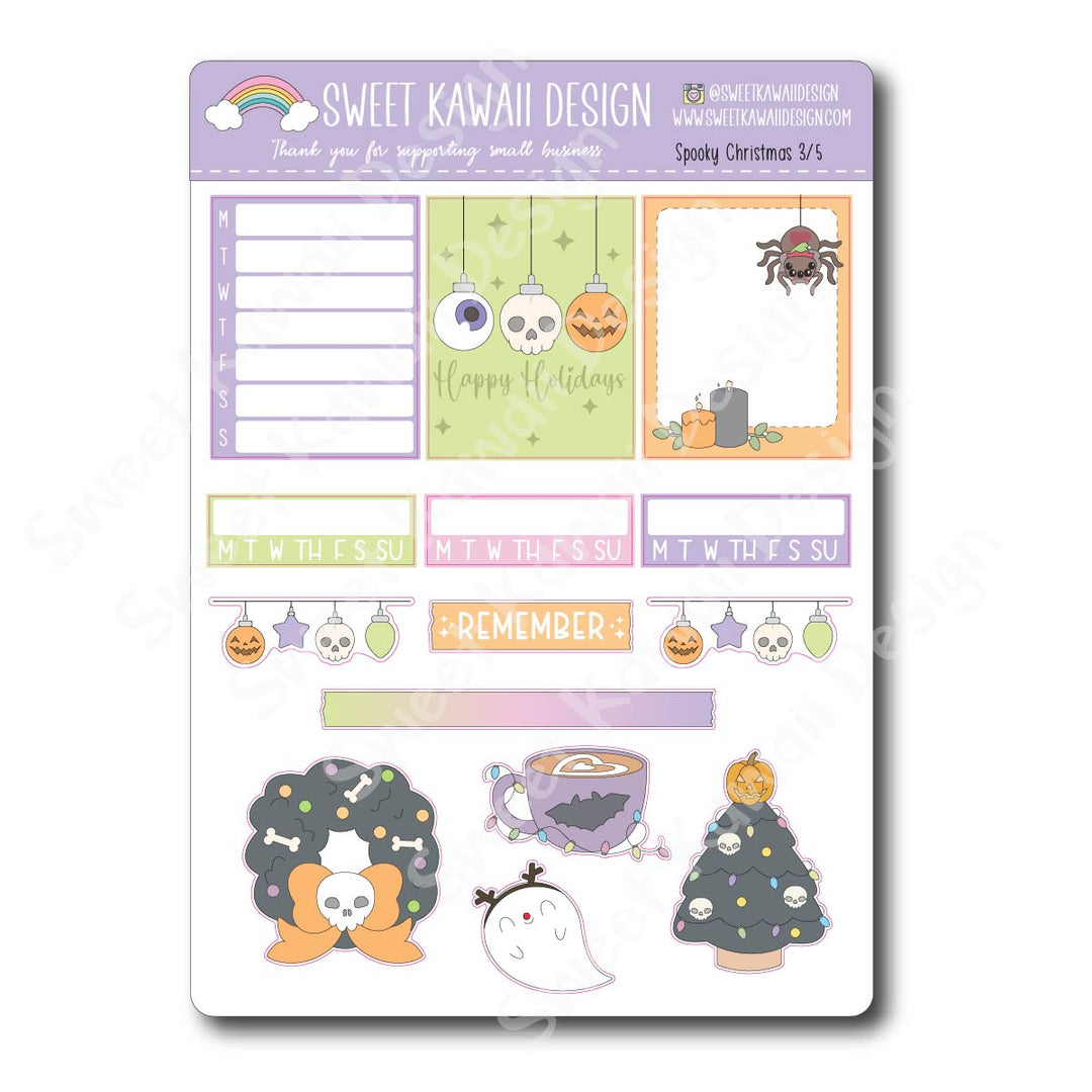 Weekly Kit  - Spooky Christmas - SIZE OPTIONS AVAILABLE