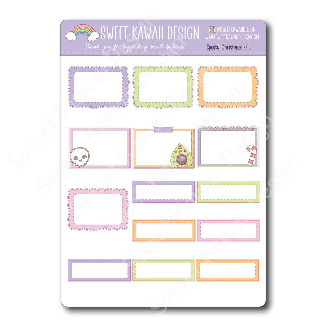 Weekly Kit  - Spooky Christmas - SIZE OPTIONS AVAILABLE