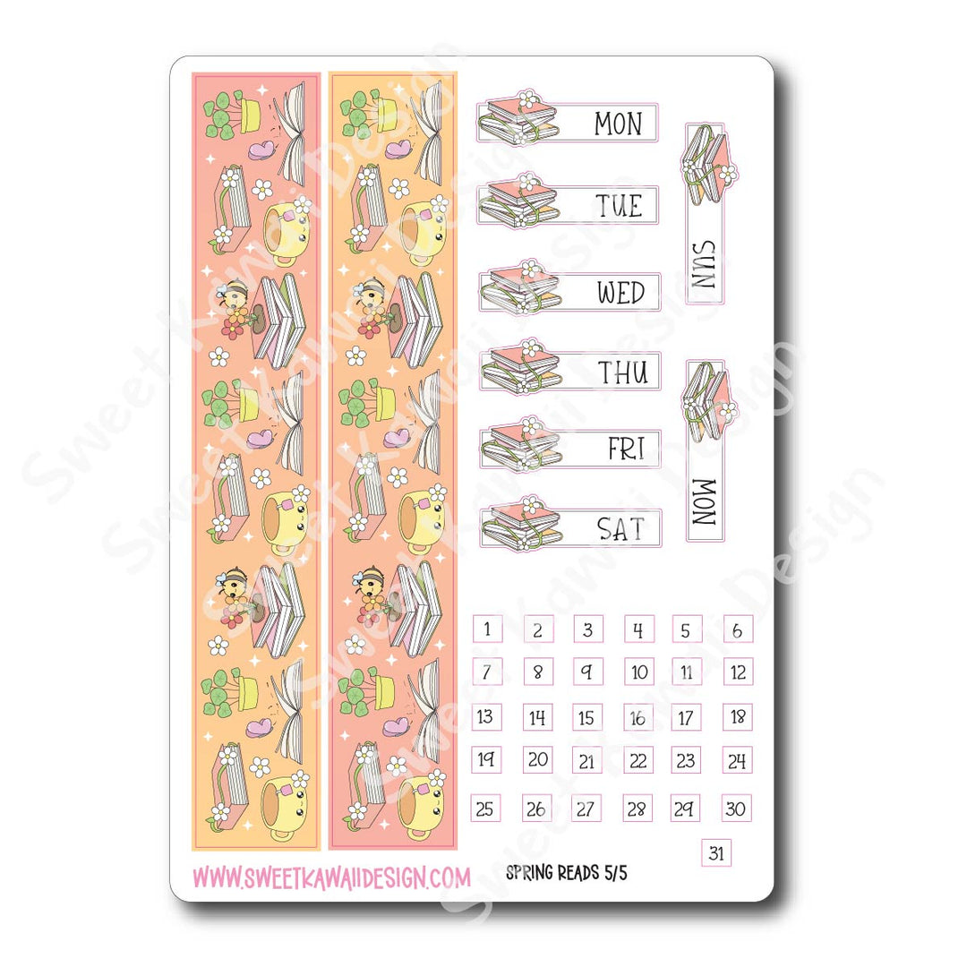 Weekly Kit - Spring Reads - SIZE OPTIONS AVAILABLE