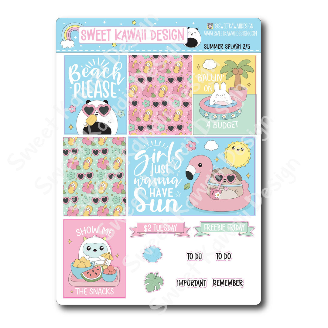Weekly Kit - Summer Splash - SIZE OPTIONS AVAILABLE