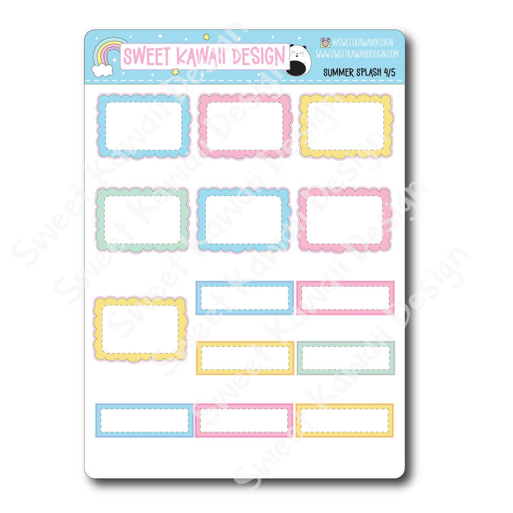 Weekly Kit - Summer Splash - SIZE OPTIONS AVAILABLE