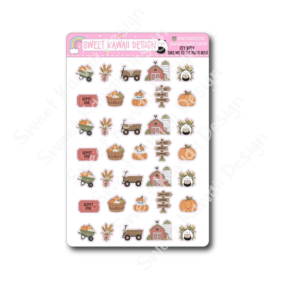 Kawaii Take Me To The Patch Deco Stickers