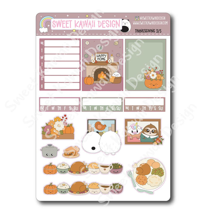 Weekly Kit - Thanksgiving - SIZE OPTIONS AVAILABLE