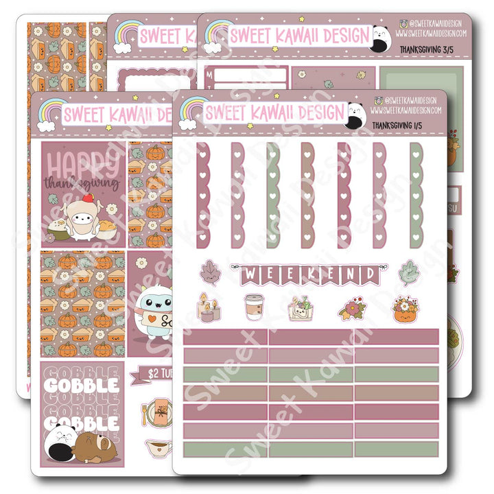 Weekly Kit - Thanksgiving - SIZE OPTIONS AVAILABLE