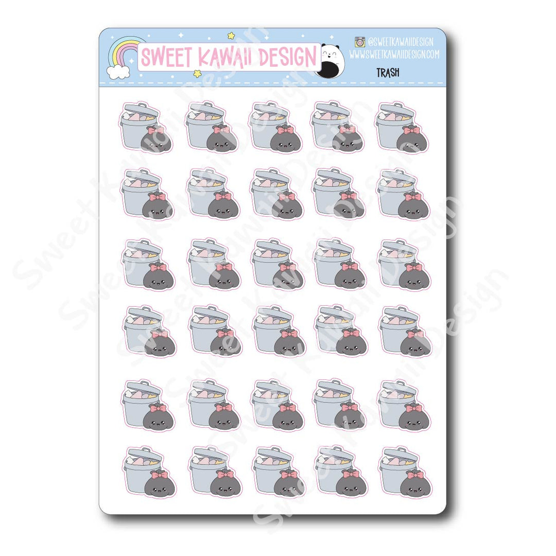 Kawaii Trash Stickers