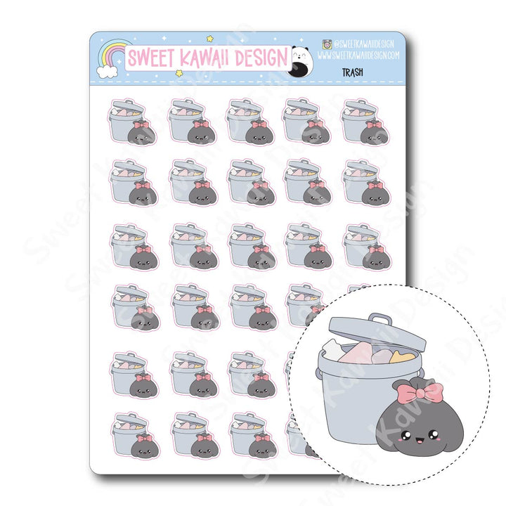 Kawaii Trash Stickers