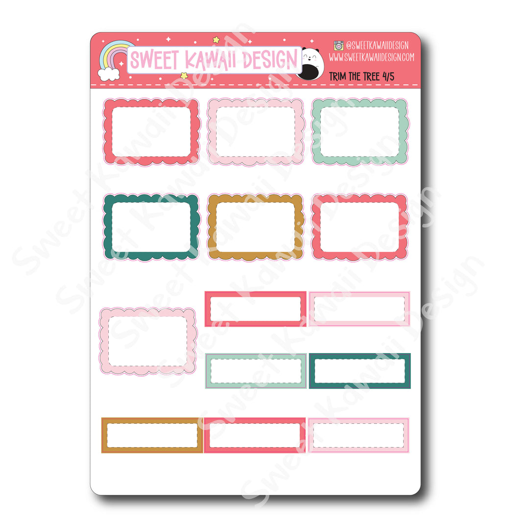 Weekly Kit - Trim the Tree - SIZE OPTIONS AVAILABLE