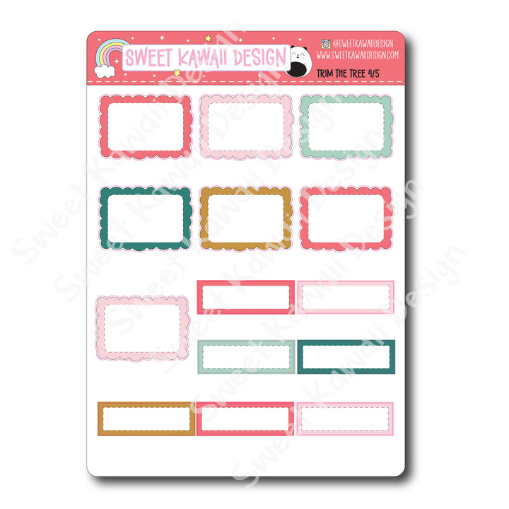 Weekly Kit - Trim the Tree - SIZE OPTIONS AVAILABLE