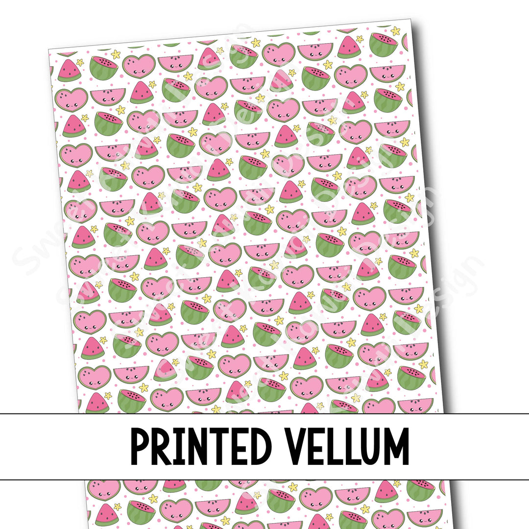 Printed Vellum - Nice Melons