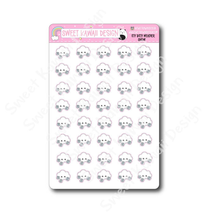 Kawaii Weather Stickers - Choose your sheet!