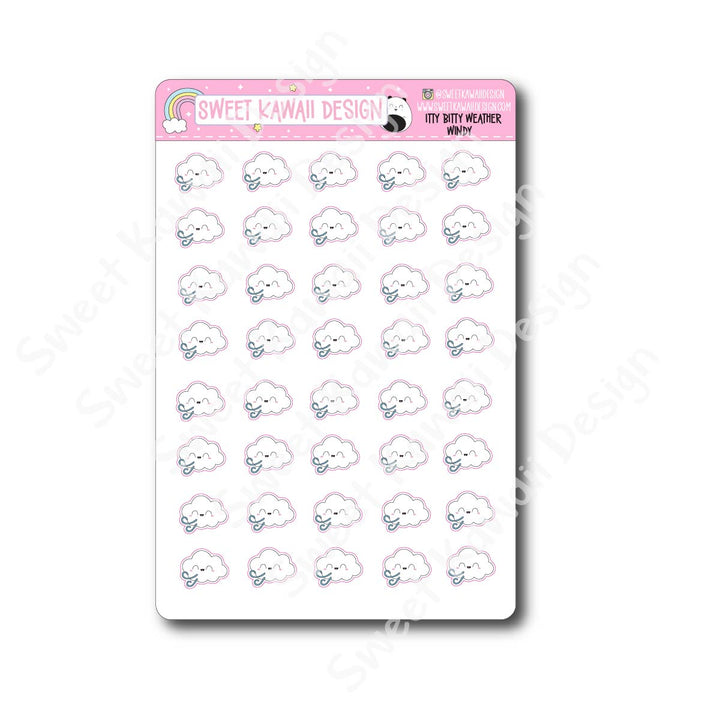 Kawaii Weather Stickers - Choose your sheet!