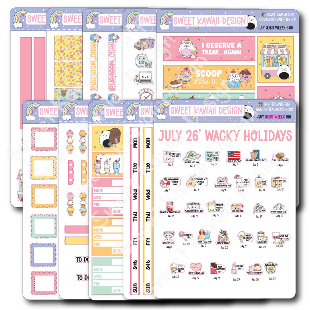 July 2026 Kit - Hobonichi Weeks