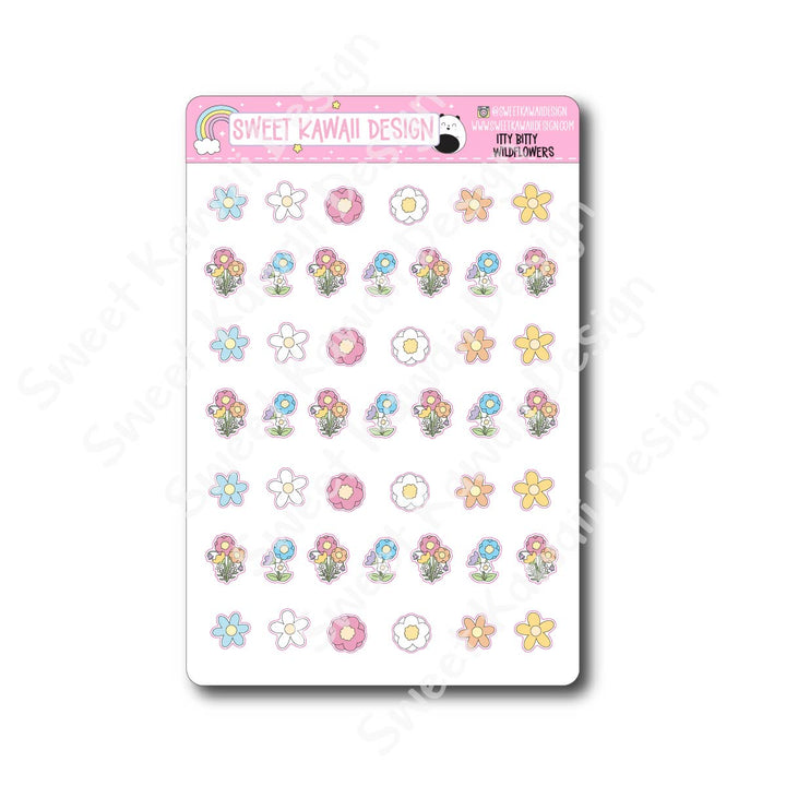 Kawaii Wildflower Stickers