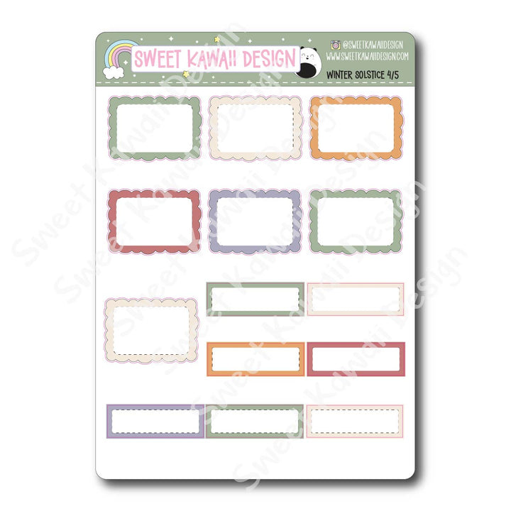 Weekly Kit - Winter Solstice - SIZE OPTIONS AVAILABLE