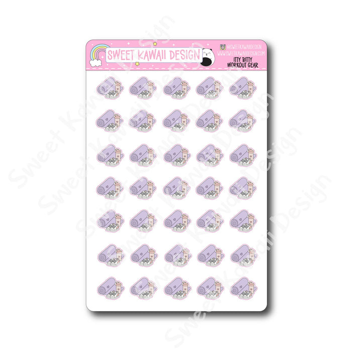 Kawaii Workout Gear Stickers