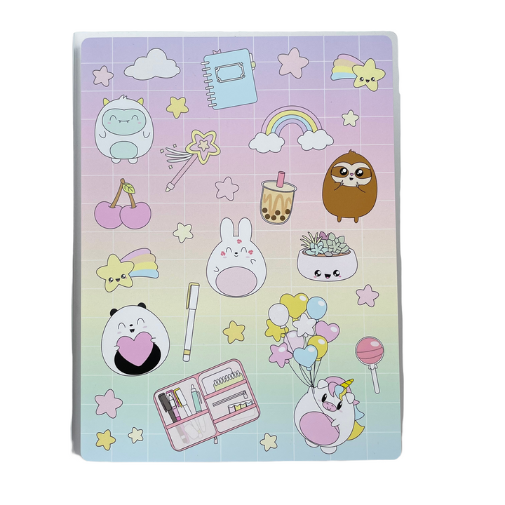 Medium Sticker Storage Album - SKD Pastel Gradient