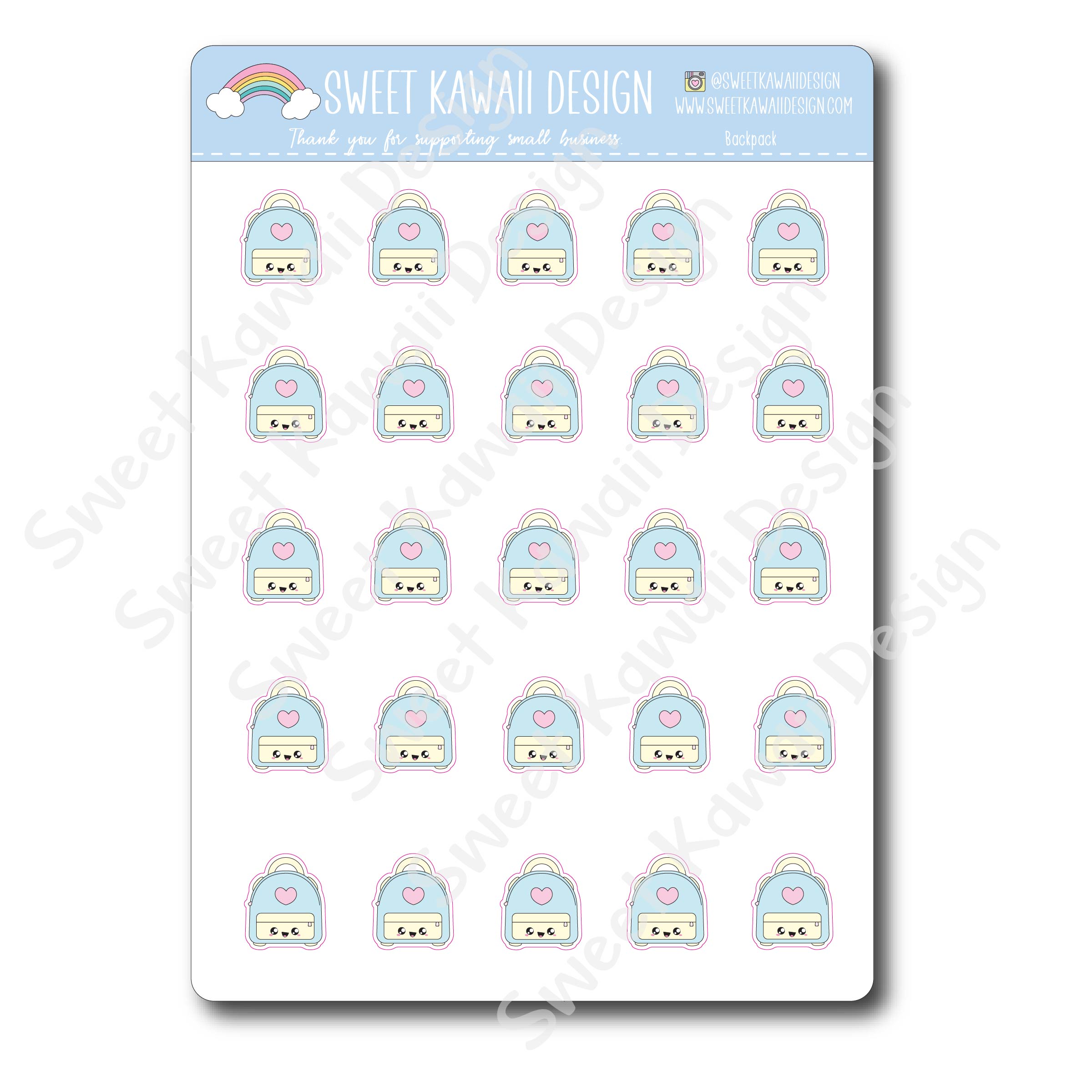 Kawaii Backpack Stickers