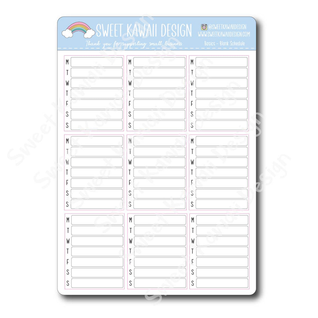 Basics - Functional Stickers - Size options available