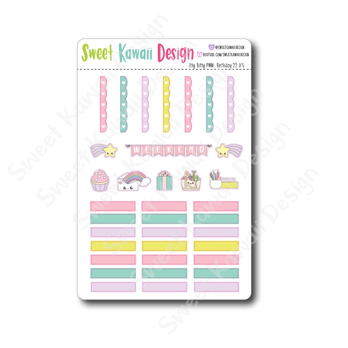 Weekly Kit  - Birthday 22 ITTY BITTY
