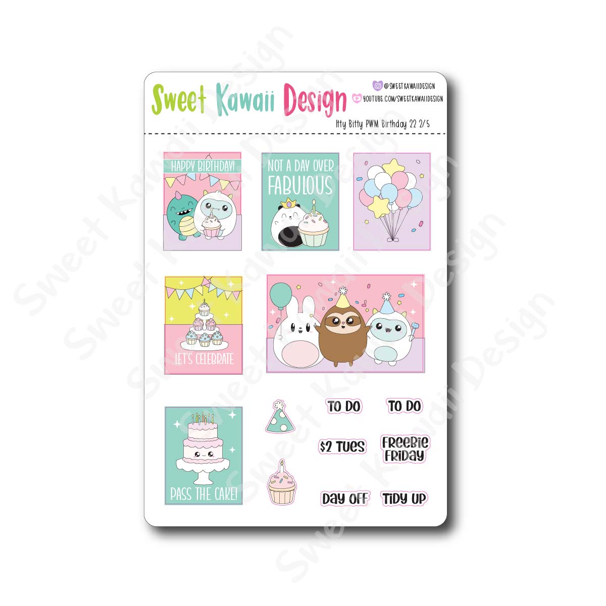 Weekly Kit  - Birthday 22 ITTY BITTY