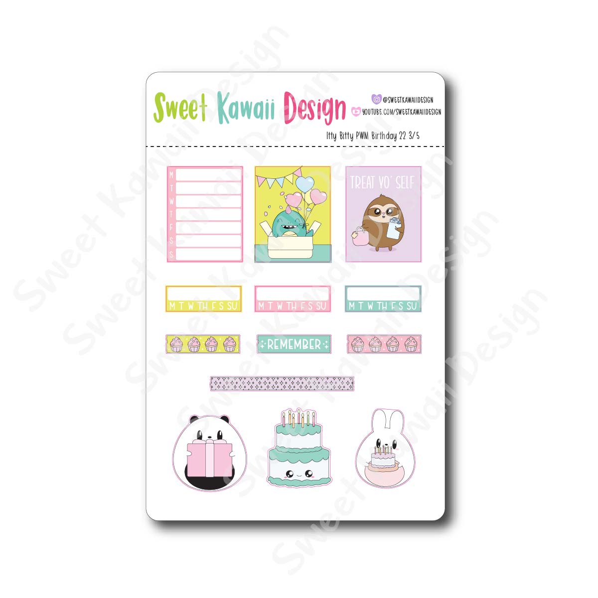 Weekly Kit  - Birthday 22 ITTY BITTY