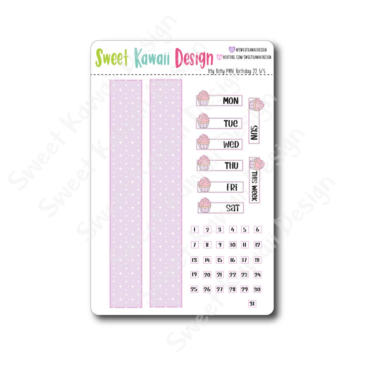 Weekly Kit  - Birthday 22 ITTY BITTY