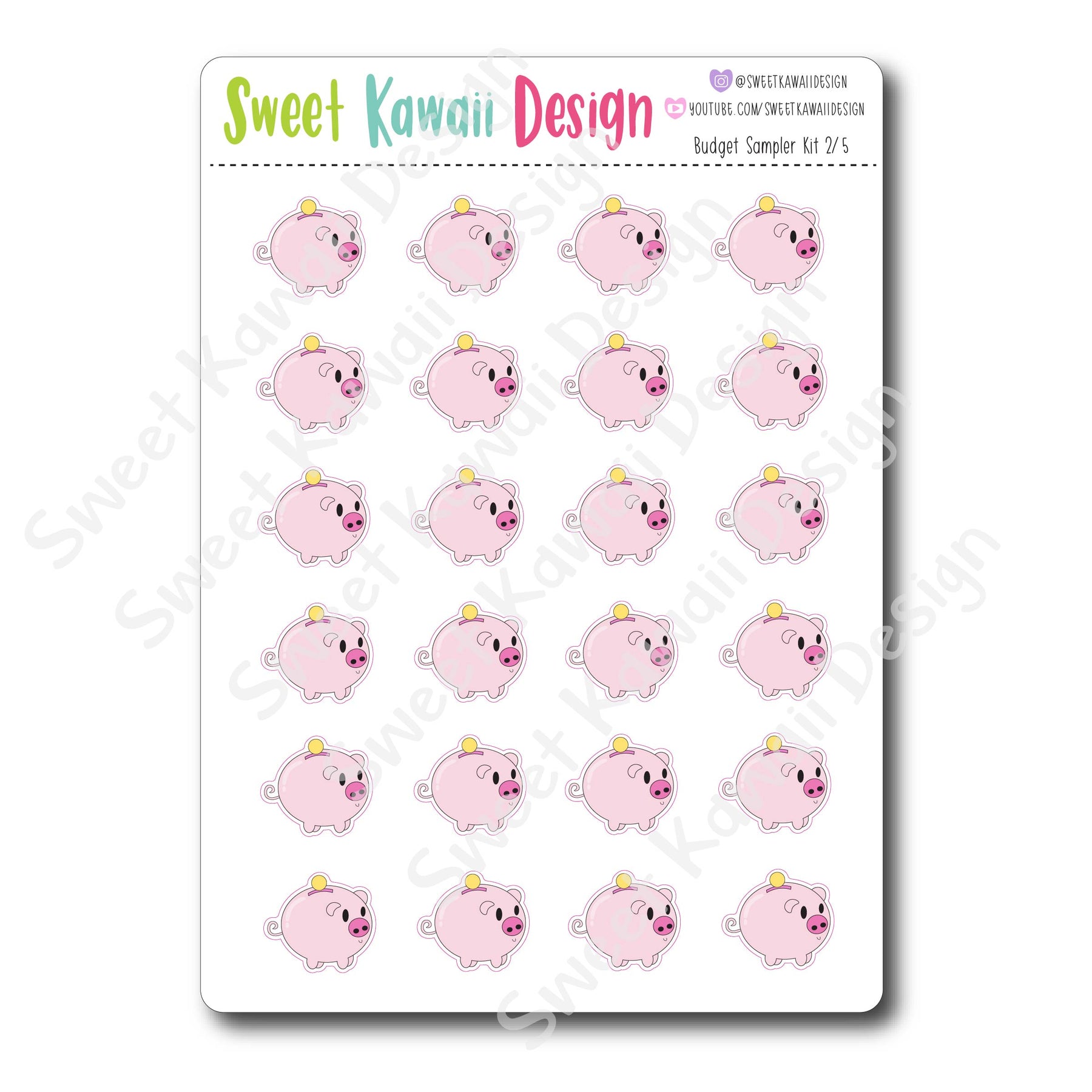 ITTY BITTY Budget Sampler Kit Sweet Kawaii Design