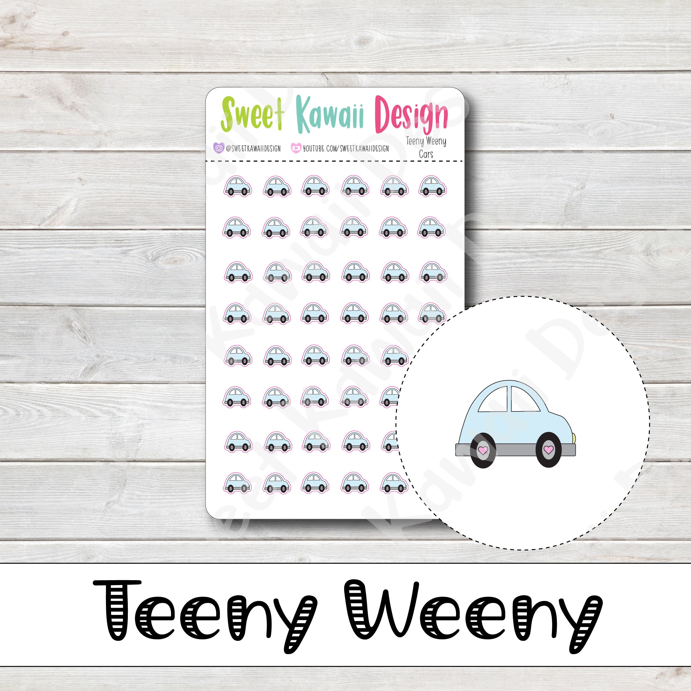 Teeny Weeny Car Stickers
