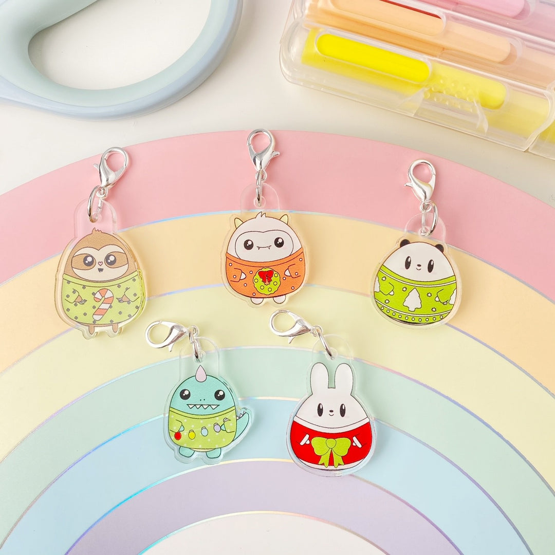 Ugly Sweater Critter Acrylic Charms