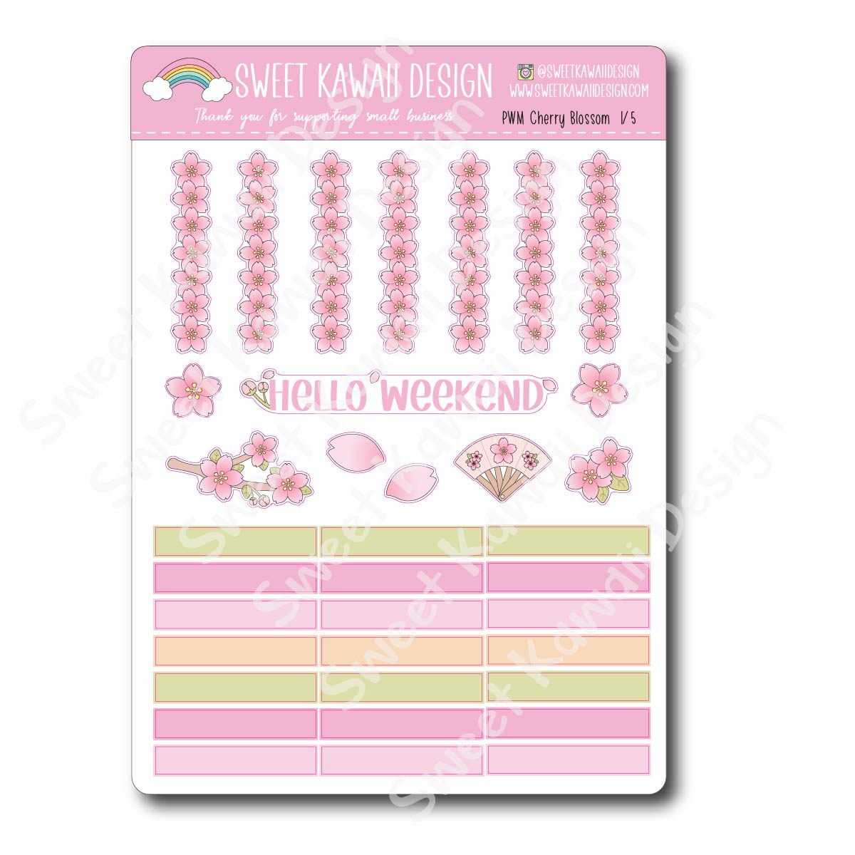 Weekly Kit  - Cherry Blossom 23 COUSIN