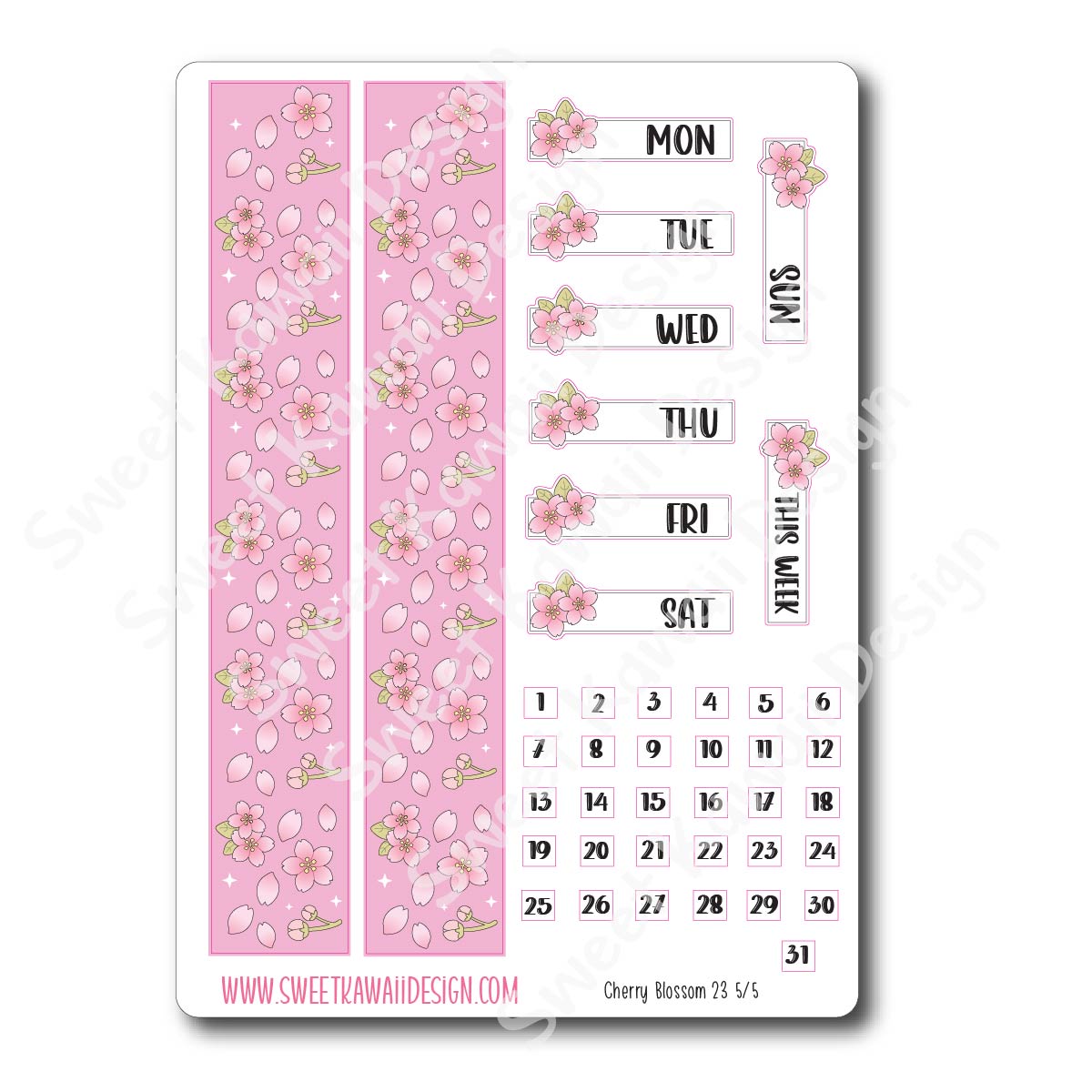 Weekly Kit  - Cherry Blossom 23 COUSIN