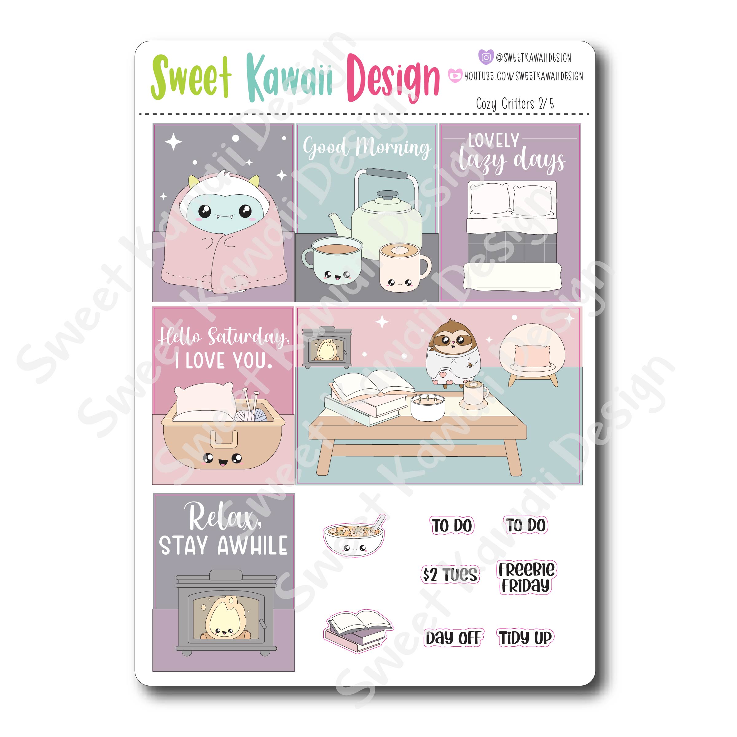 Weekly Kit  - Cozy Critters HORIZONTAL