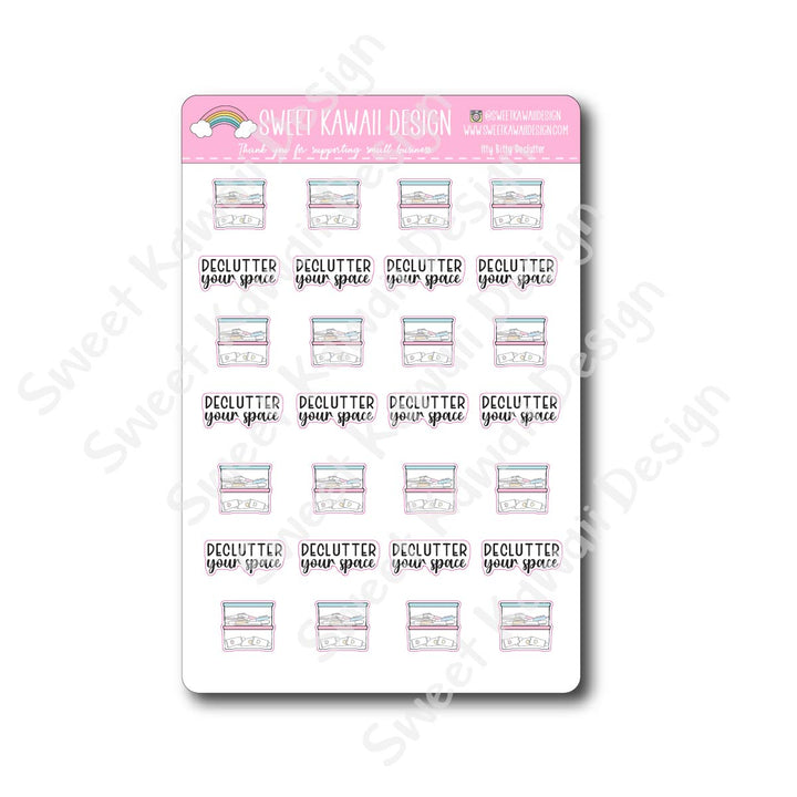 Kawaii Declutter Stickers