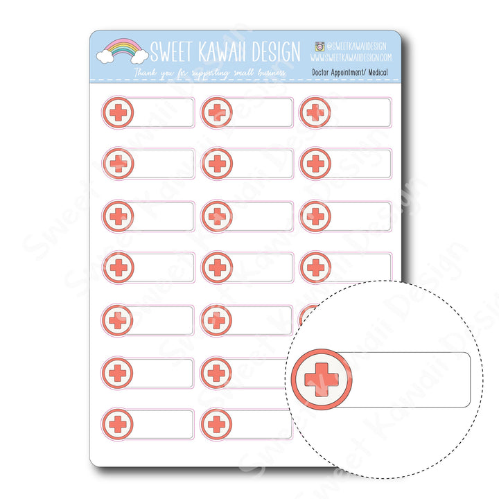 Kawaii Doctor Appointment Stickers