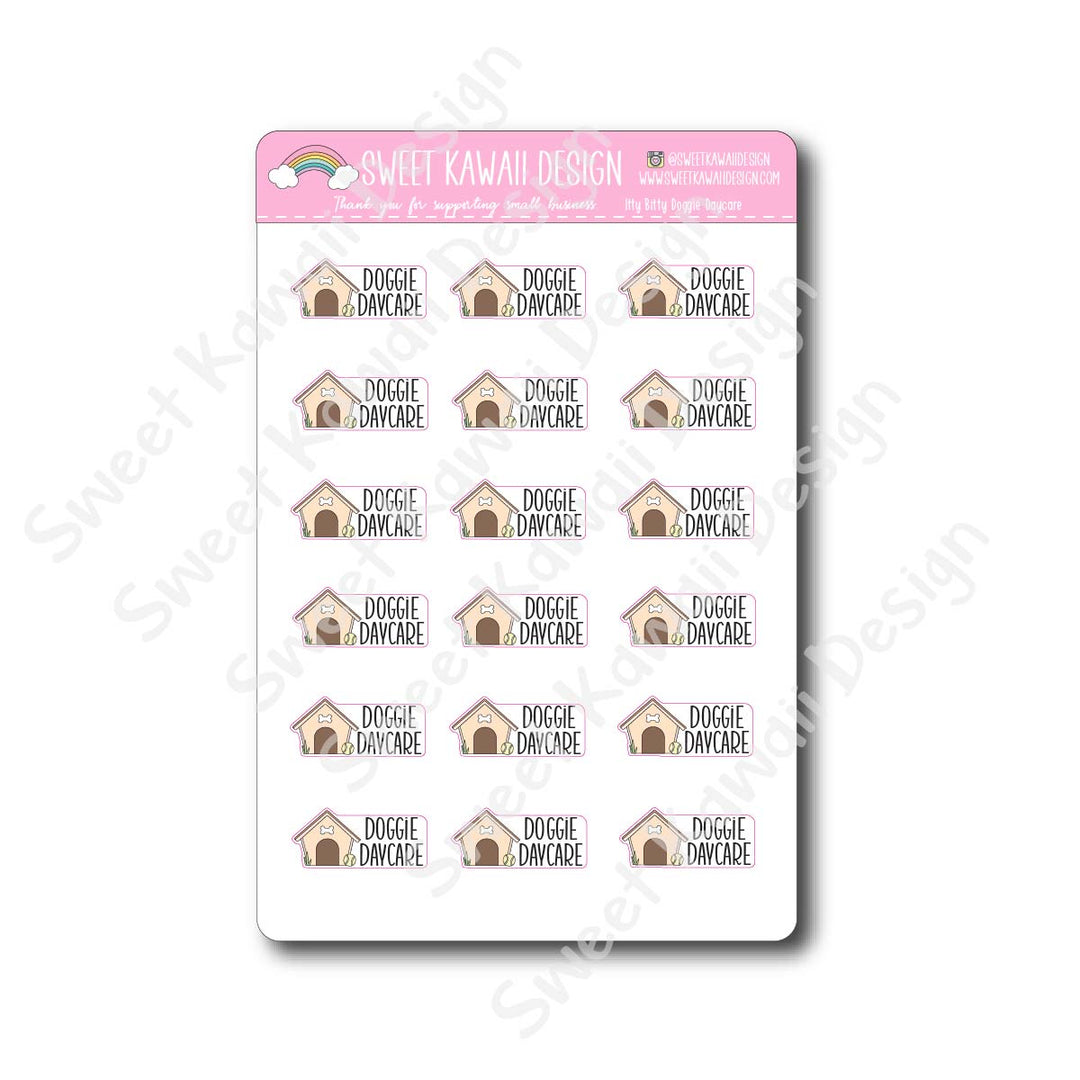 Kawaii Doggie Daycare Stickers